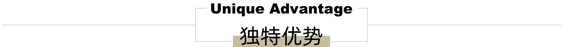 独特优势